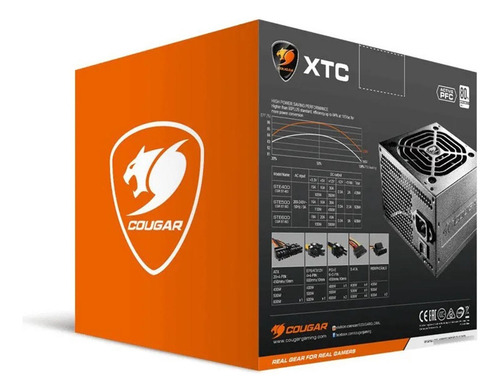Fuente De Poder Gamer Cougar Xtc 600w Plus 80 High Power