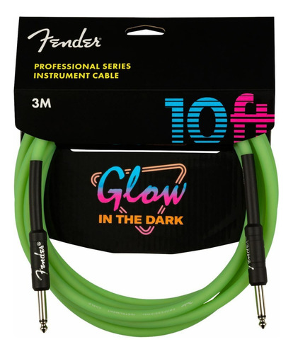 Cable Fender Glow In The Dark Verde 3 Metros Fluorescente