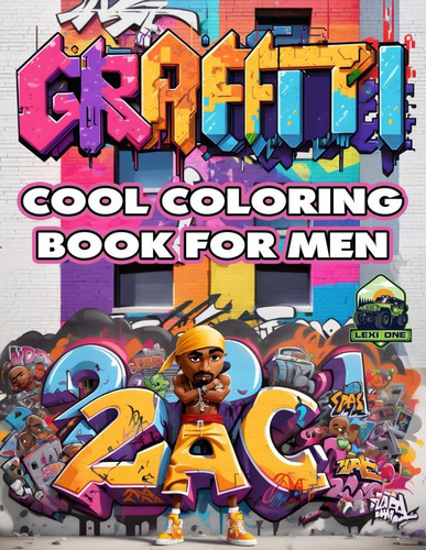 Libro: Graffiti Cool Coloring Book For Men: Adults Teens Wit