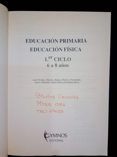 Libro Educación Primaria Educación Física Libro Guía Gymnos