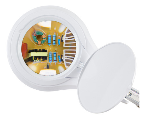 Lupa de bancada estetica led com dimmer Solver HL410 Branco