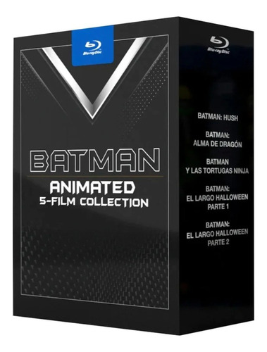 Batman Animated 5 Film Collection Blu Ray Original ( Nuevo )