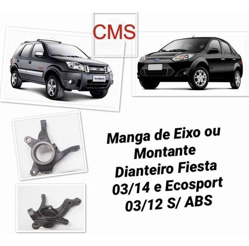 Manga De Eixo Ford Ecosport 2003 A 2012 Sem Abs Direita