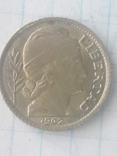 Moneda De 10 Centavos De 1942 C