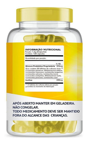 Probio 10 Probiotico Com 120 Cápsulas