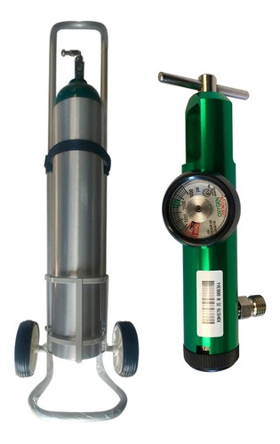 Regulador De Oxigeno Medicinal Cga-870 Con Carrito Y Tanque