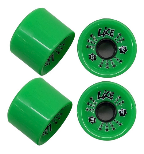 Imagem 2 de 2 de Rodas Simulador Surfskate Long Like 83a 70mm