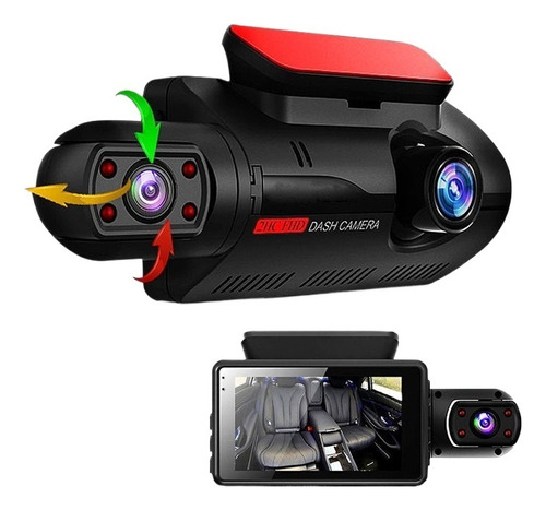 Automotive Car Dvr Camera With Dual Lens Uber/taxi 2024