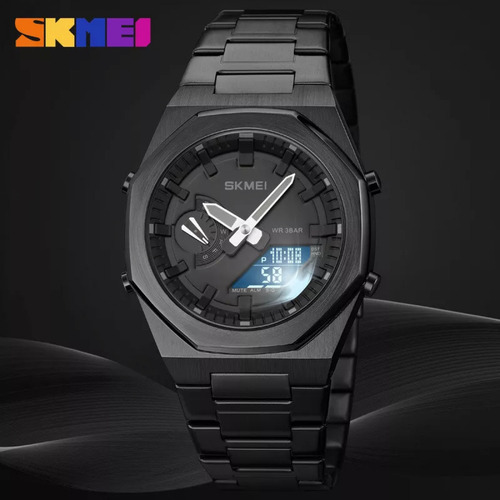 Reloj Electrónico Empresarial Impermeable Skmei Para Hombre