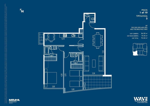 Wave · 3 Amb C Cochera. Full Amenities.