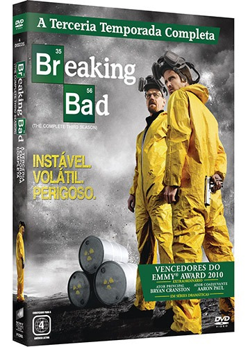 Box Dvd Breaking Bad 3ª Temporada (4 Discos)