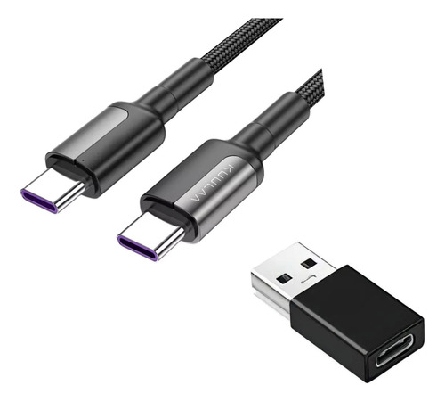 Adaptador Usb C Hembra A Usb Macho Otg + Cable Tipo C A C