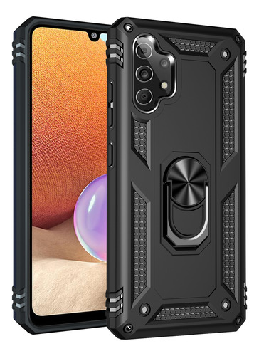 Funda Protector Uso Rudo Con Anillo Magnetico Para Samsung