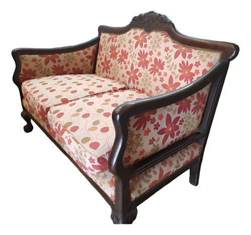 Juego De Living Sillon Chippendale Antiguo Madera Excelente (Usado)
