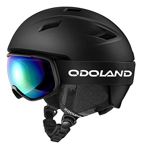 Ski Helmet And Goggles Set, Snowboard Helmet And Protec...