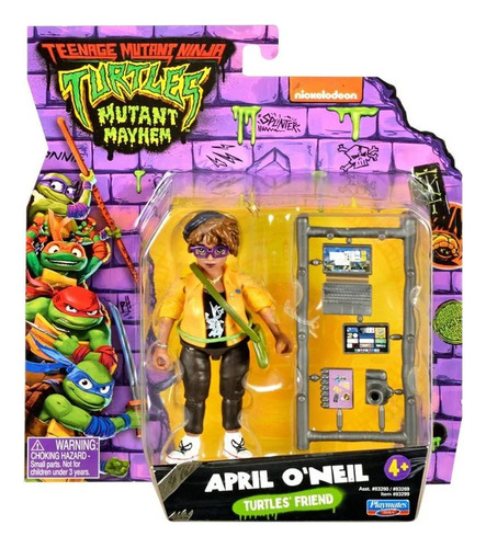 Muñeco April O'neill Amiga Las Tortugas Ninja + Accesorios