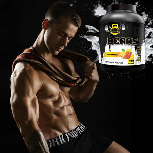 Aminoácidos Bcaas Guns 1 Kg Sabores 100servicios Pre Entreno Mango-