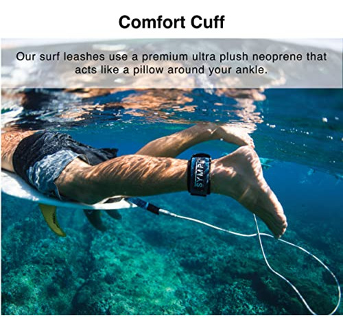 Cuerda Piola Para Surf Wakesurf Sympl Premium Surf Leash Cor