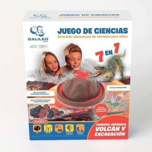 Juego Ciencias Volcán Y Excavación Jurásica Galileo Italy