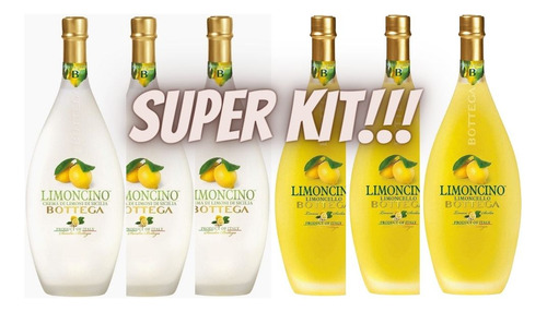 Licor fino sabor limoncino e creme de limão por 6 unidades de 3000mL