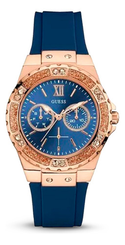 Reloj Guess Azul Para Mujer U1053l1  En  ¡oferta!