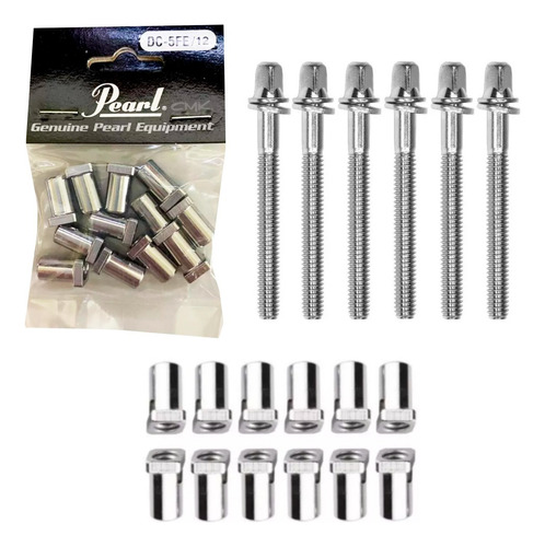 24 Parafusos T062 + 24 Buchas Dc6fe + 24 Buchas Dc5fe Pearl