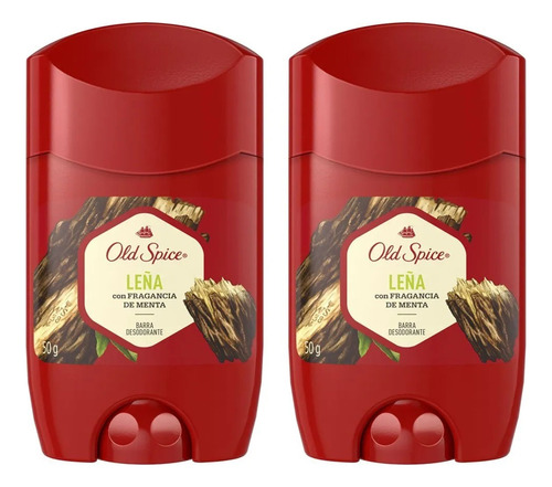 Desodorante Barra Old Spice Leña 50g Fragancia Menta