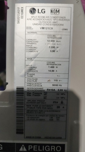 Compresor Dual Inverter LG (Usado)