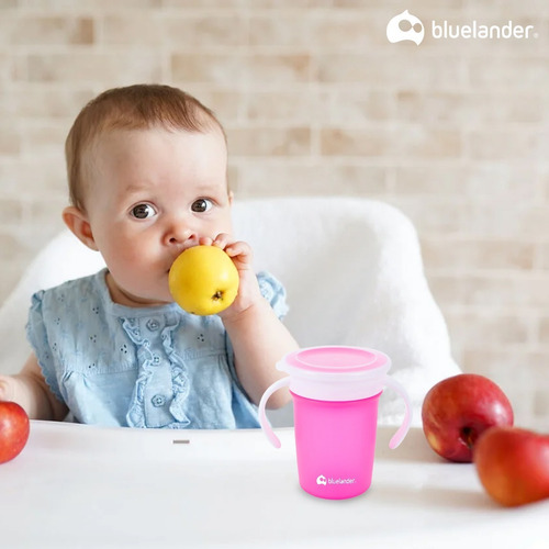 Vaso Entrenador Para Bebés 360 Antiderrames 280 Ml 2 Piezas