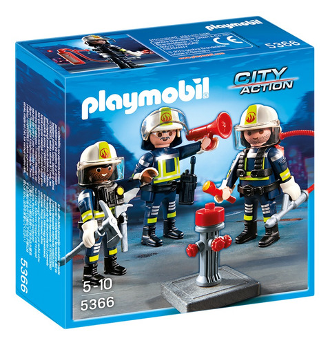 Playmobil Equipo De Bomberos
