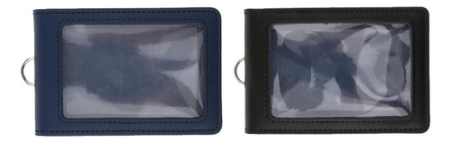 2 Piezas De Tarjetas Dobles De Cuero Pu De Estilos