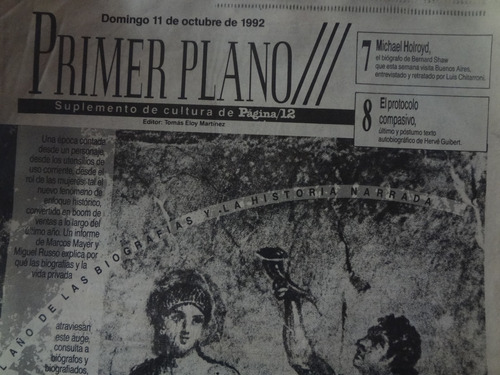 Primer Plano 1992 Herve Guibert Michael Holroyd Biografias 