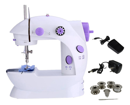 Maquina De Coser Portatil Mini Recta Con Luz Electrica C