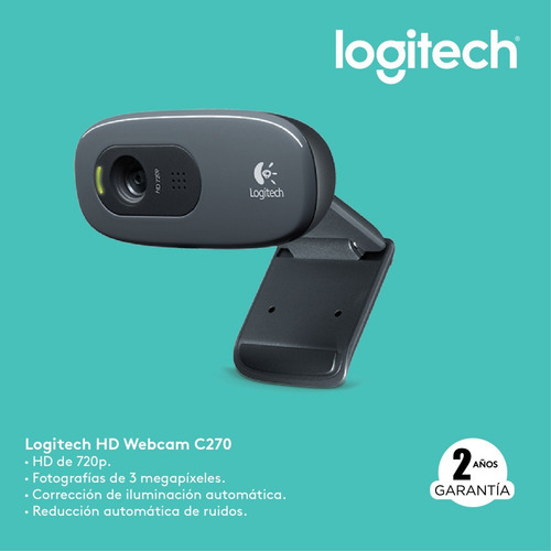 Webcam Hd Logitech C270 Microfono Usb Videoconferencia 720p