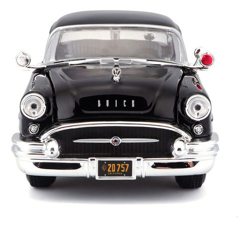 Miniatura de coche Buick Century 1955 Police 1:26 Maisto, color negro
