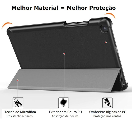 Case + Teclado+mouse Bluetooth Abnt2 Para Galaxy Tab S9 Fe+