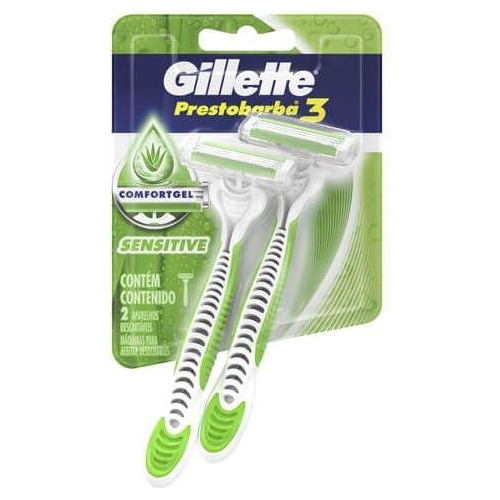 Afeitadora Desechable Gillette Prestobarba Sensitive 3x2