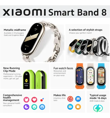 Reloj Inteligente Xiaomi Mi Band 8 - Global