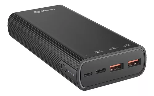 Power Bank 20000mah Pd 20w Qc 22.5w 3 Puertos Negro Esoulk