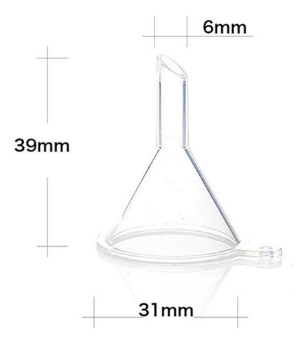 A 100pcs Small Mini Funnel For Sample Bottle Injection