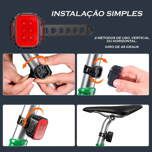 ... Potente Kit De Linterna Led Con Baliza Recargable Para B