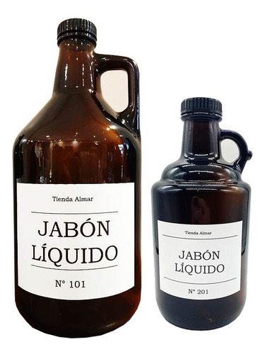 Combo Botellon Growler 1.9l + 1lt Importado C/etiqueta Deco!