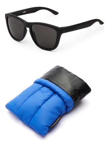 Set Gafas De Sol + Funda Hawkers Unisex Negro/azul
