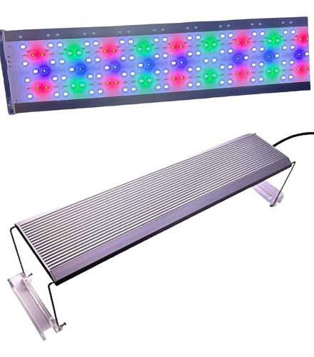 Luminaria Aquário M- 300 Com Controladora 30 A 40 Cm Luzes Azul