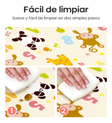 Alfombra Antigolpes 180x200x8mm Para Bebés