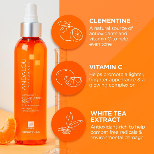 Tónico Facial Clementine Plus C, 6 Onzas.