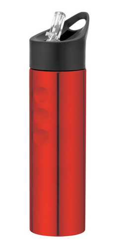 Imagen 1 de 2 de Botella Deportiva 750ml Acero Inoxidable Roja