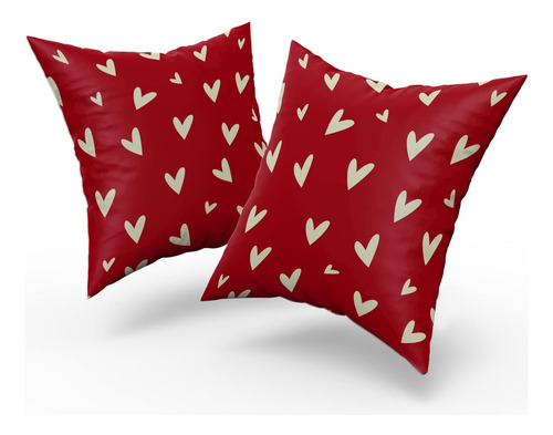Cubiertas De Almohadas De Día De San Valentín 18x18 De 2 Red