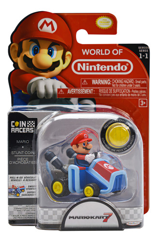 World Nintendo Mariokart 7 Mario Coin Racers Jakks Pacific C Multicolor