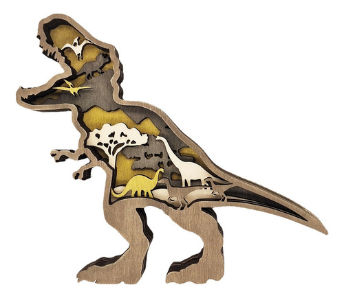 I K Decoração De Madeira Para Artesanato De Dinossauros